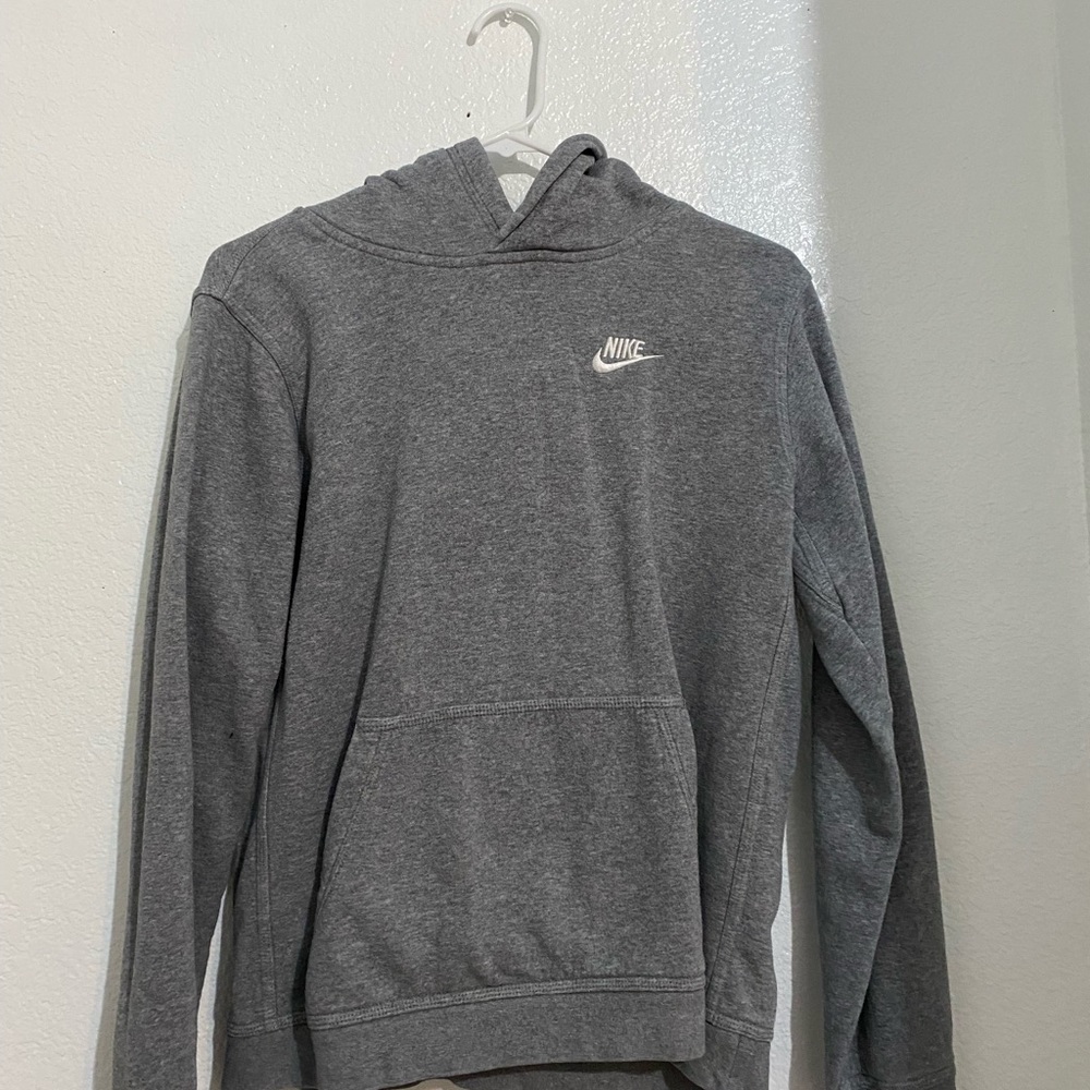 gray nike hoodie